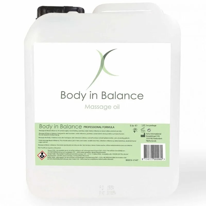 Body in Balance Intim- & Massageolja – 5000 ml Professionell Storlek