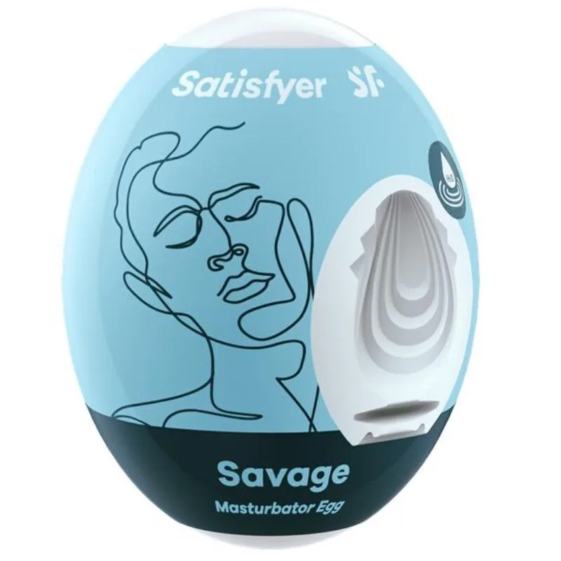 Satisfyer EGGCITED Savage Masturbator Egg – Hydroaktiv Texturerad Stroker