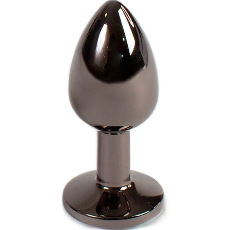 Secretplay – Gunmetal Aluminium Analplugg | Liten | 7 cm