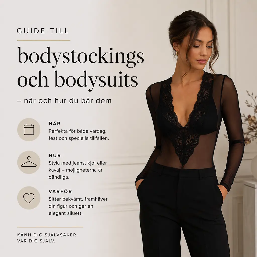 Guide till bodystockings och bodysuits – när och hur du bär dem