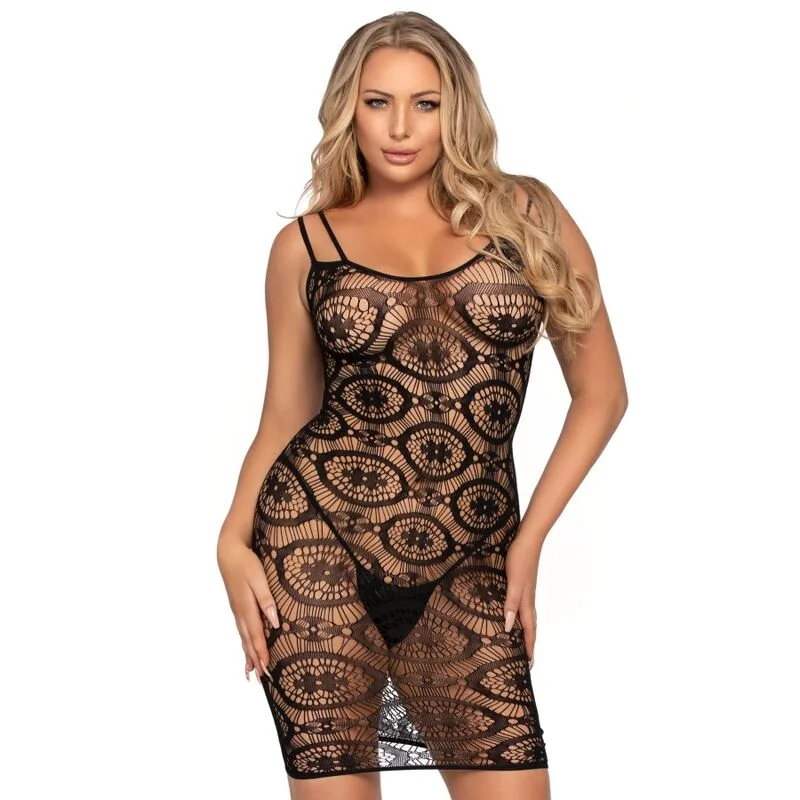 Leg Avenue Daisy Crochet Miniklänning – One Size Blommig Festivalmode