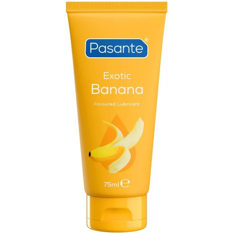 Pasante Vattenbaserat Personligt Glidmedel med Banansmak 75 ml Pump