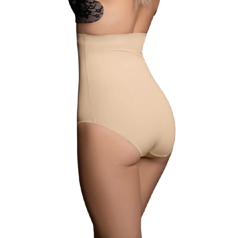 Bye-Bra Girdle Seamless High-Waist Shaping Panty – Beige, Size S