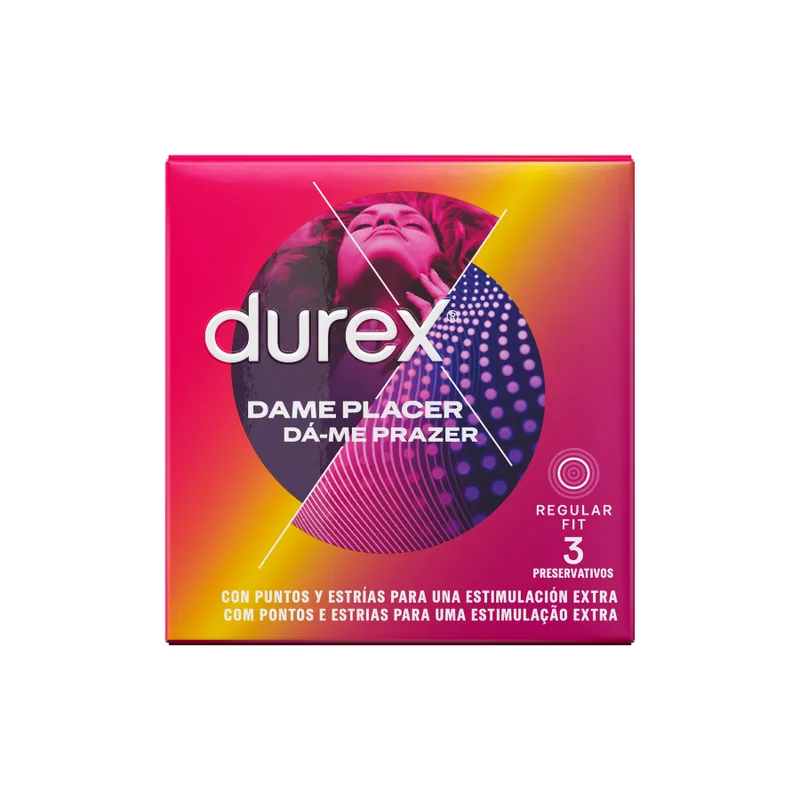 Durex - Pleasure Me Textured Condoms – Pack of 3