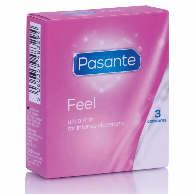 Pasante Sensitive Feel Ultra Thin Kondomer – Förpackning med 3