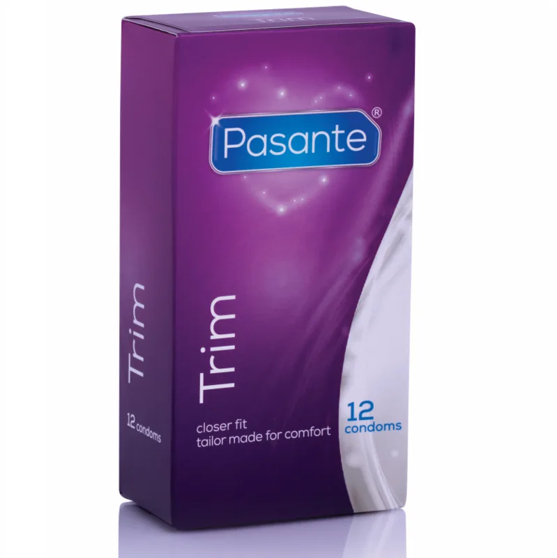 Pasante Thin Trim Närtåtsittande Kondomer – Förpackning med 12