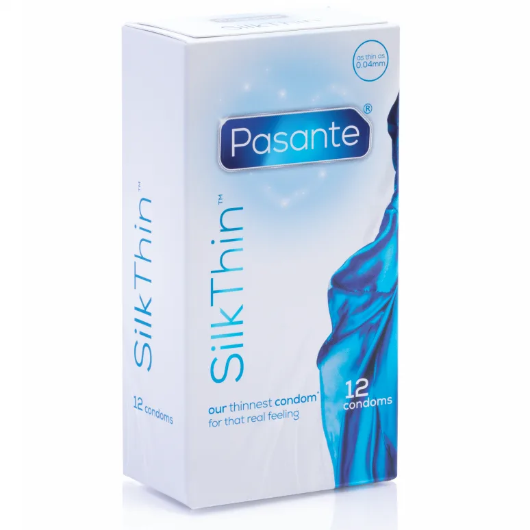 Pasante Silk Ms Fine Ultra-Tunna Latexkondomer – Förpackning med 12