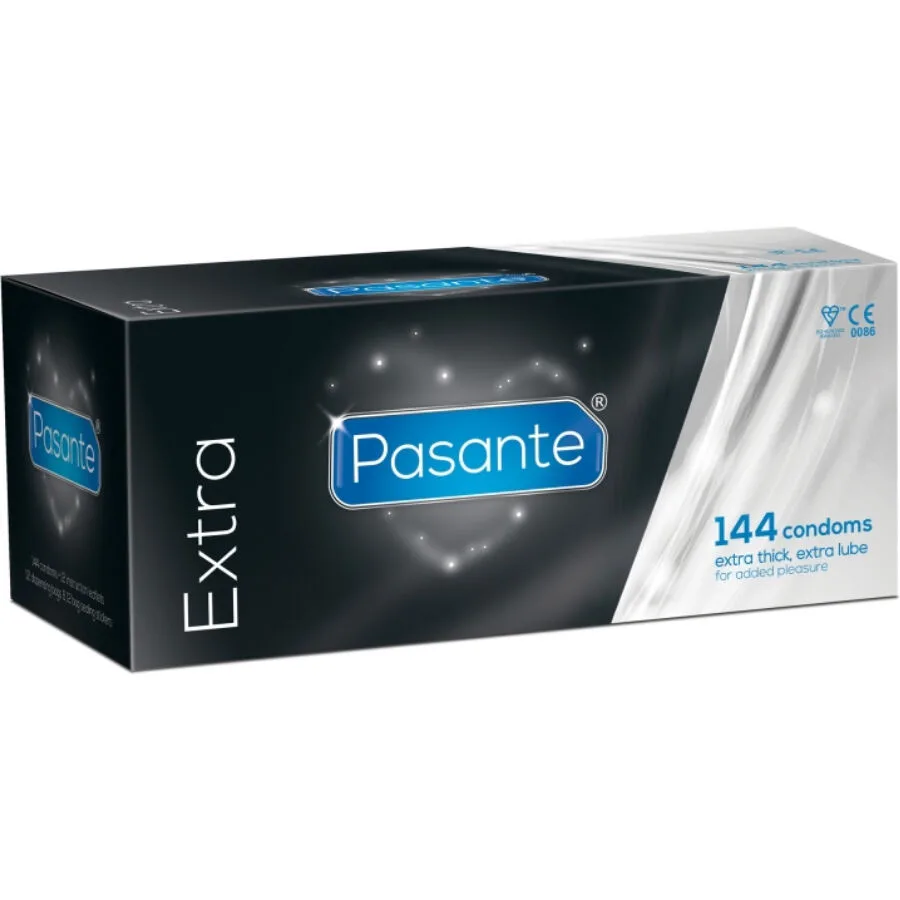 Pasante Extra - Extra Tjocka Kondomer Storpack | 144 Enheter