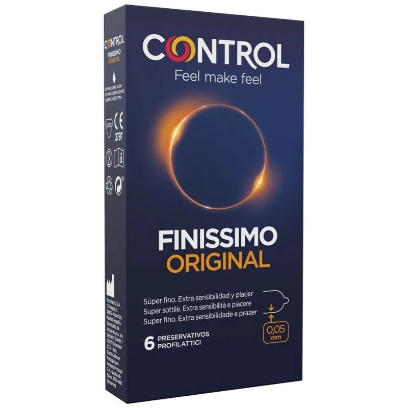 Control Finissimo Original Ultratunna Kondomer – Förpackning med 6