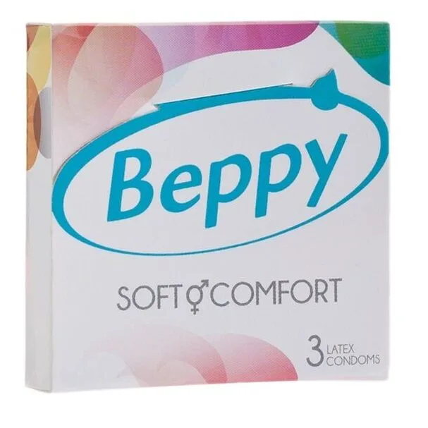 Beppy Soft & Comfort Naturlatex Kondomer – Förpackning med 3
