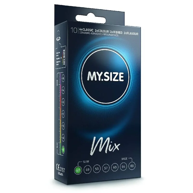 My Size - Mix Kondomer 47 mm | Blandpack | 10 st
