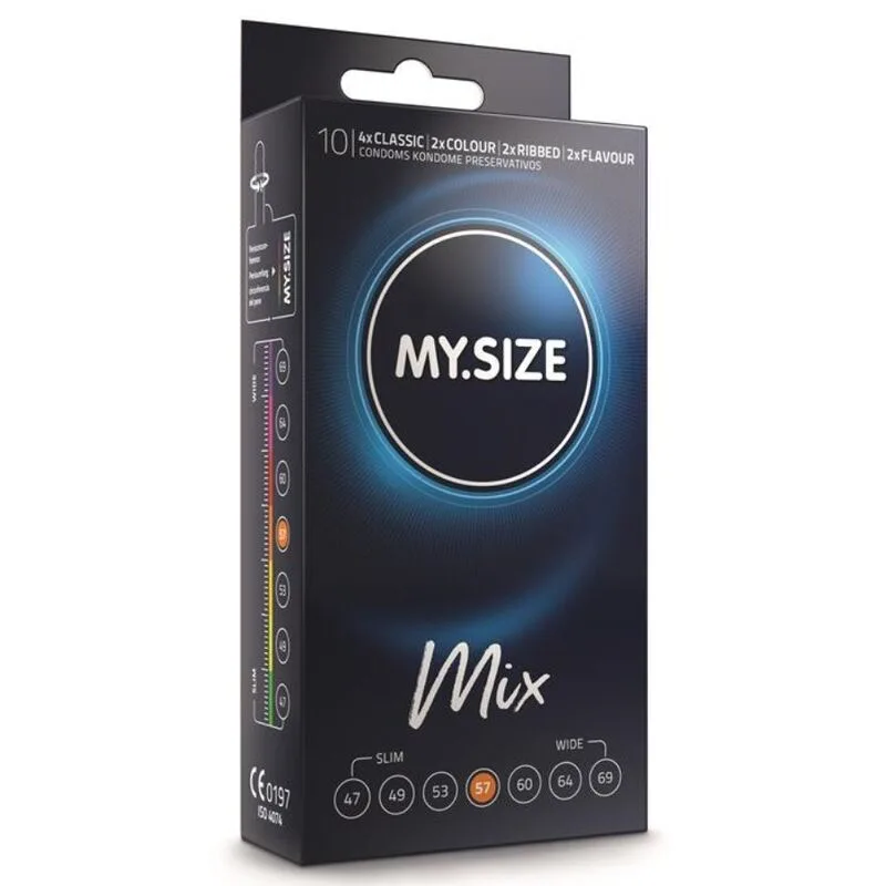 My Size - Mix Kondomer 57mm | Variety Pack med 10 enheter