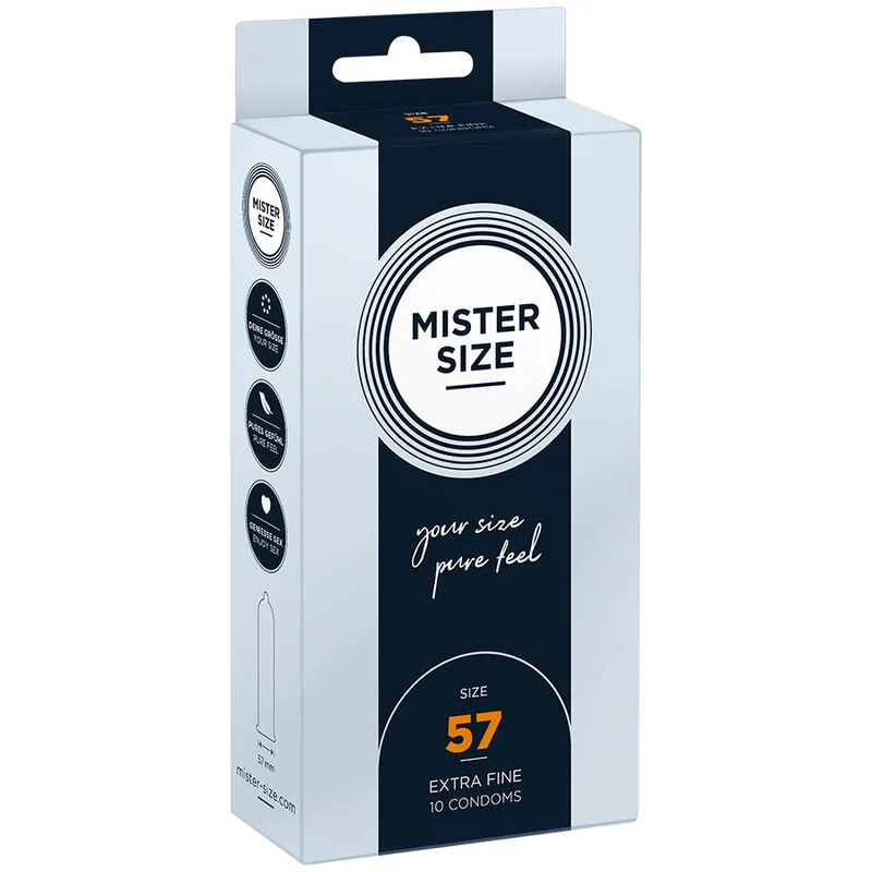 Mister Size - Precisionanpassat Kondom Storlek L 57 mm (10 st)