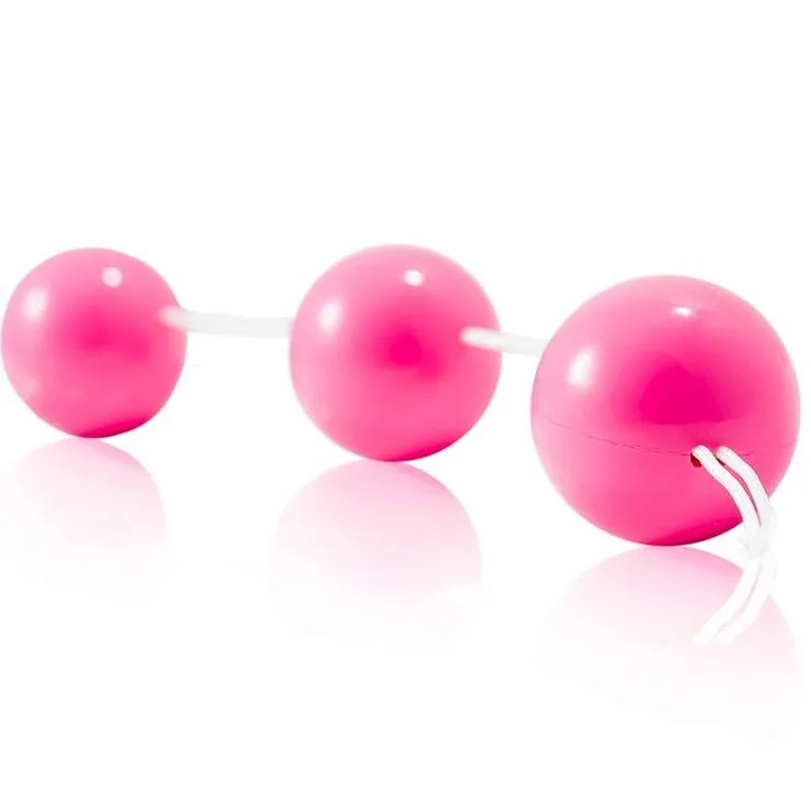 Baile - Strip Pink Analkulor Set om 3 | ABS-njutningskulor