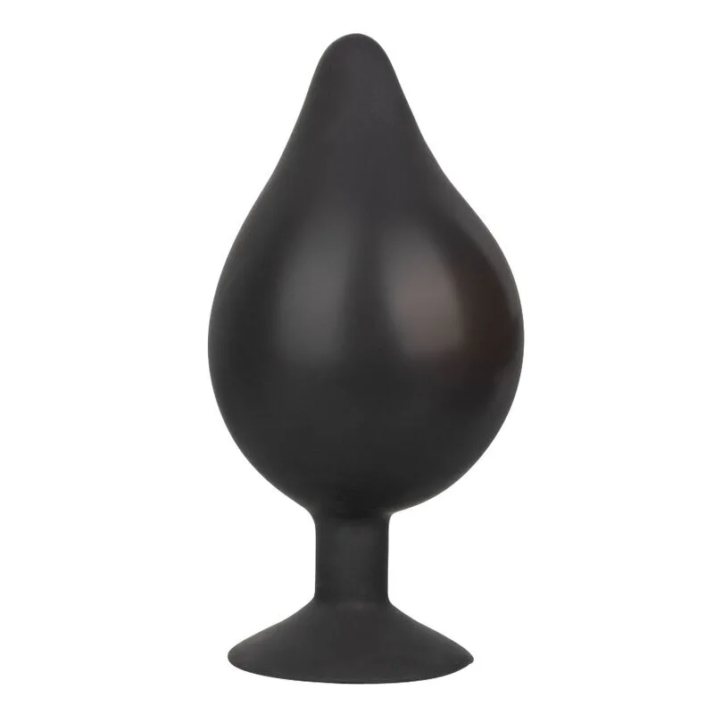 CalExotics XL Silikon Uppblåsbar Analplug med Avtagbar Slang & Sugkoppsbas
