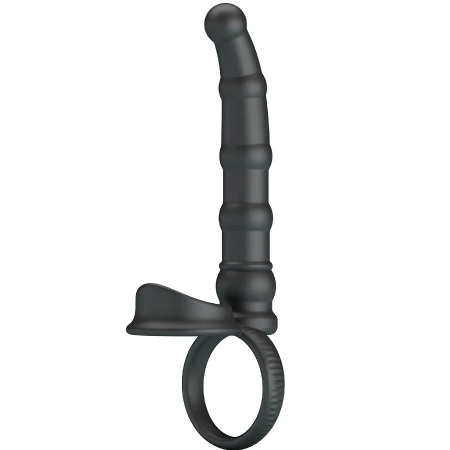 Pretty Love Tatum Vibrerande Penisring med Analplug – 10 Vibrationsmodi | Svart