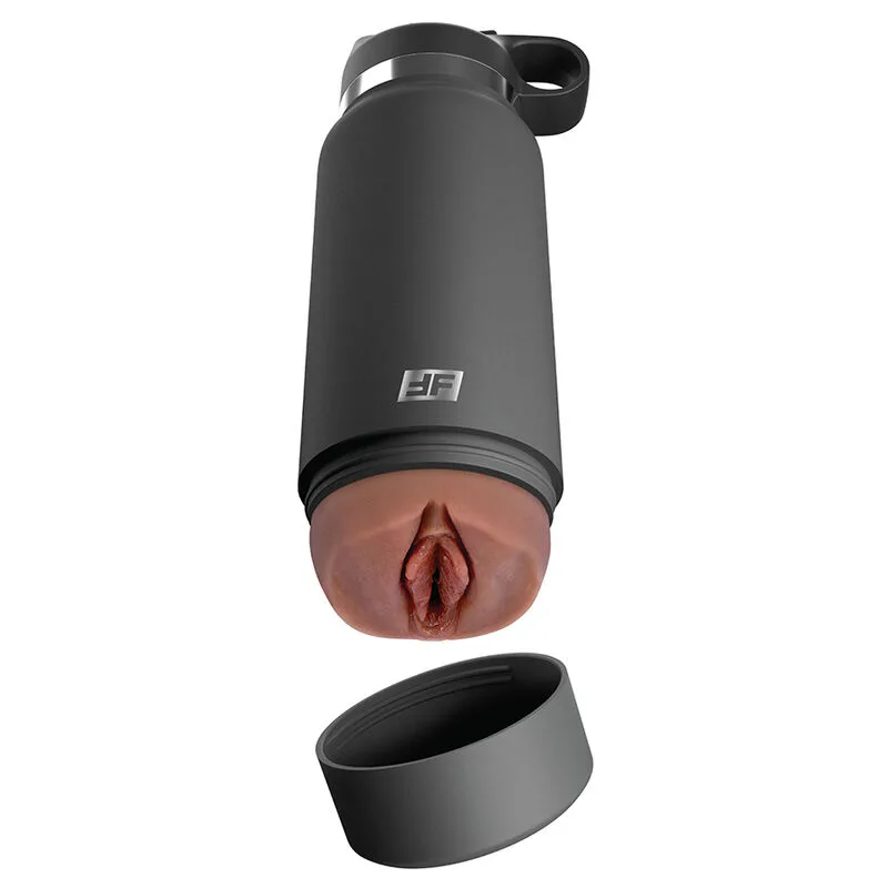 PDX Plus - Diskret Flaskstroker med Realistisk Vaginal Textur - Brun Modell 2