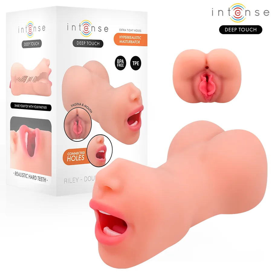Intense Deep Touch - Riley Dual Oral & Vaginal Masturbator