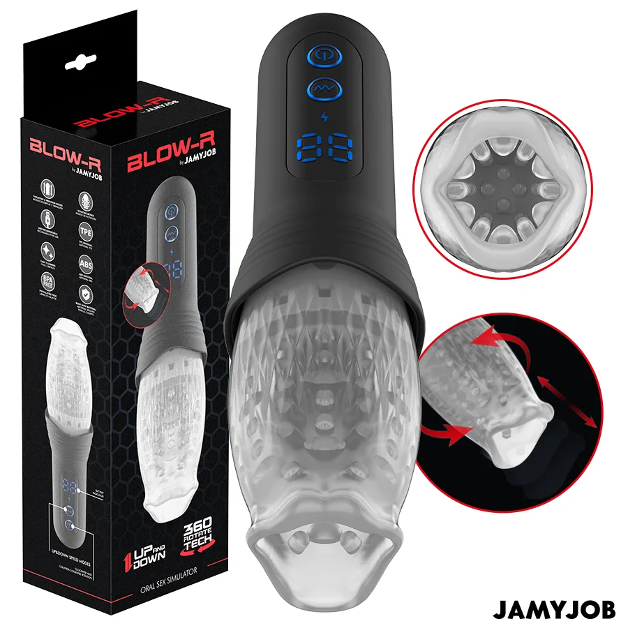Jamyjob - Blow-R Thrusting och Roterande Manlig Masturbator