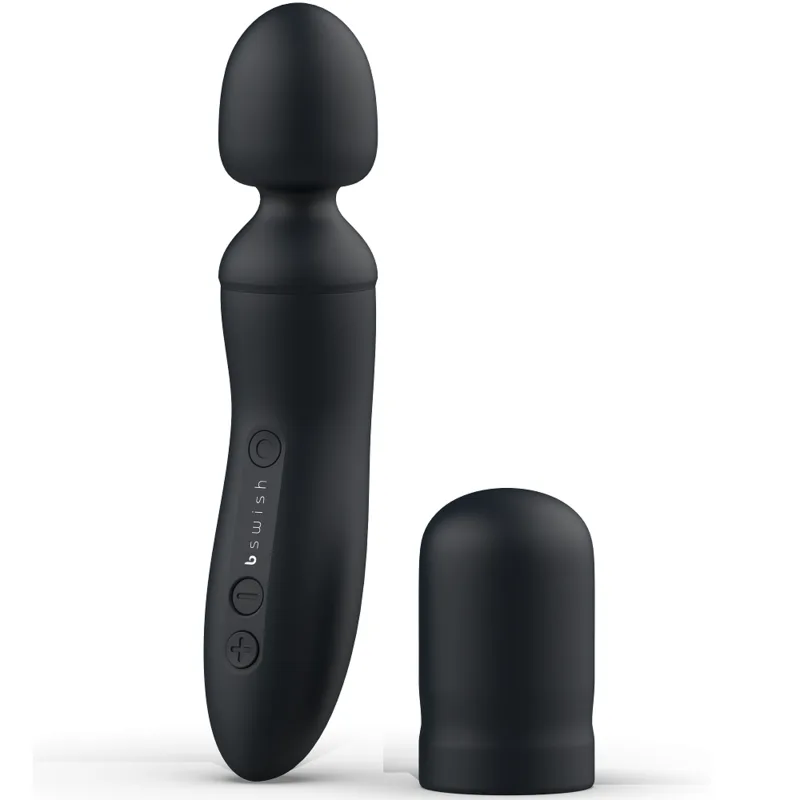 B Swish Bthrilled Premium Uppladdningsbar Wand-vibrator – Svart