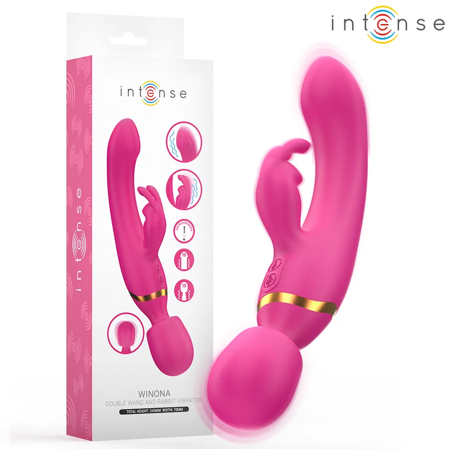 Intense - Winona 2-in-1 Rabbit & Wand Dual Vibrator