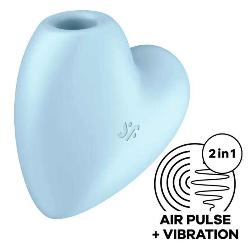 Satisfyer Cutie Heart Lufttrycksstimulator & Vibrator - Blå