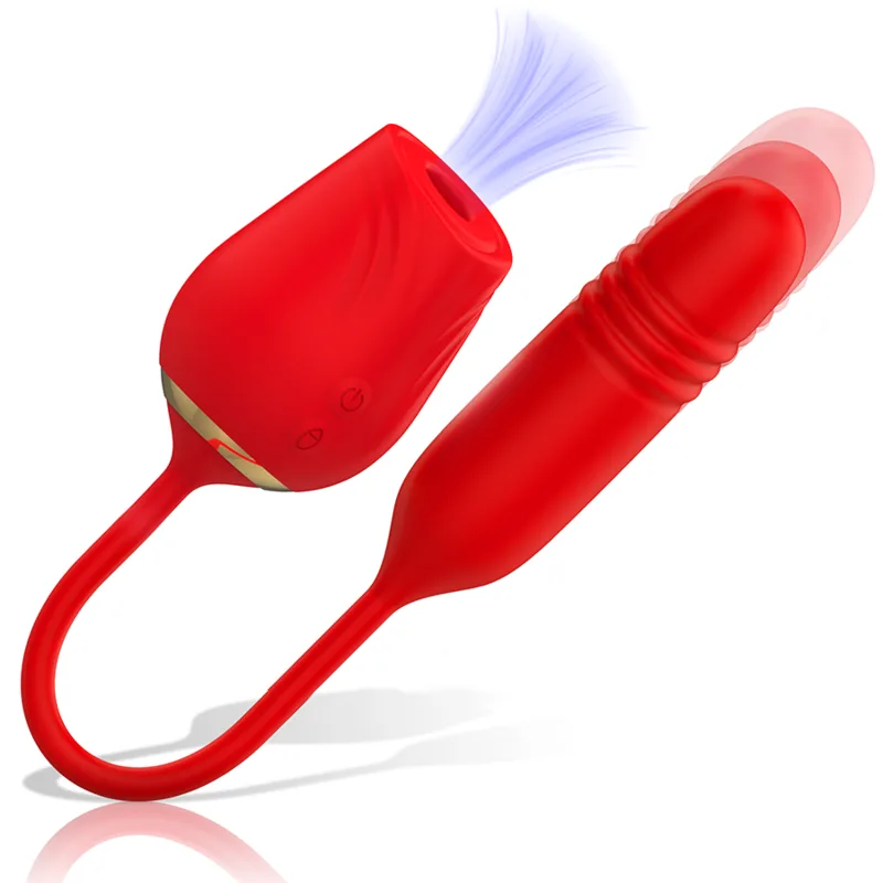 Mia Amalfi Dubbelnöjesvibrator med Sugstimulering och Strykande Rörelse