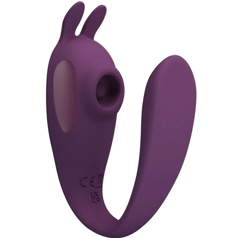 Pretty Love Shey Dubbelstimulerande Vibrator med Gratis App och Fjärrkontroll – Lila