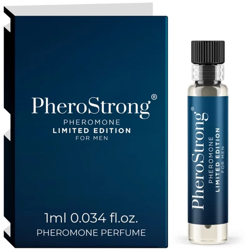 Pherostrong - Feromonfylld Limited Edition Eau de Parfum för män | 1 ML reseformat