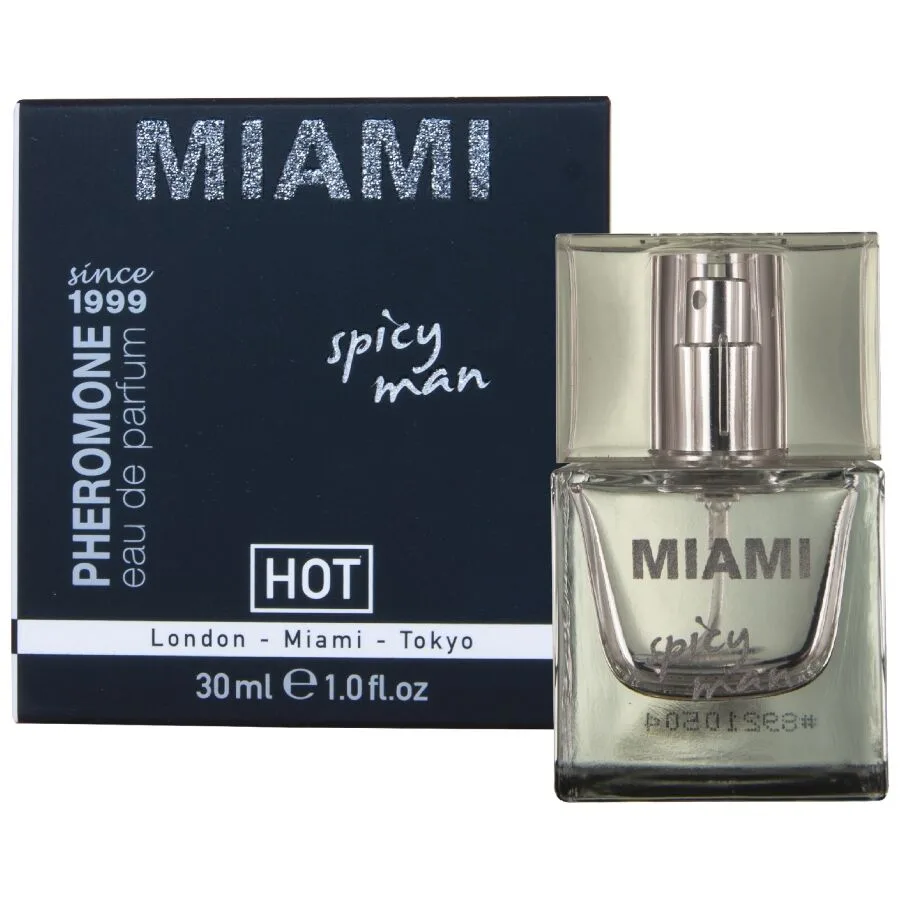 HOT Pheromone Perfume Miami Spicy for Men – 30 ml Eau de Parfum med naturliga feromoner