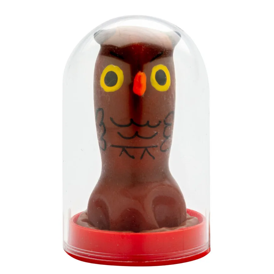Condomerie – Handmålad Noveltykondom | Uggledesign | Bohemisk Amsterdamkonst