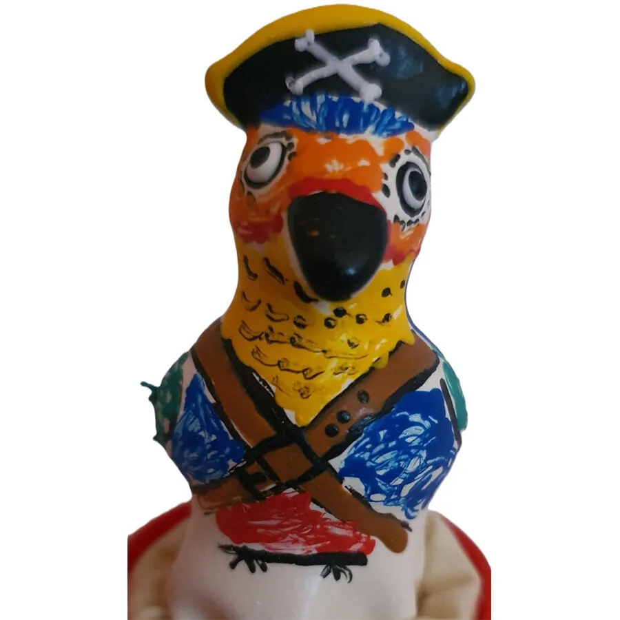 Condomerie - Hand-Painted Novelty Condom Captain Parrot (Decorative Art Piece)