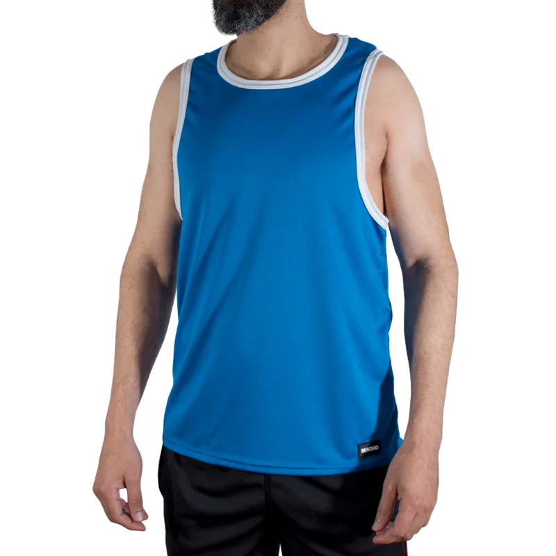 Macho CMV002 Blå Gym T-Shirt – L/XL