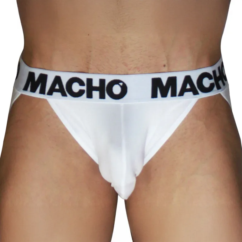 Macho MX29BL Anatomisk Support Jockstrap – Vit/Vit