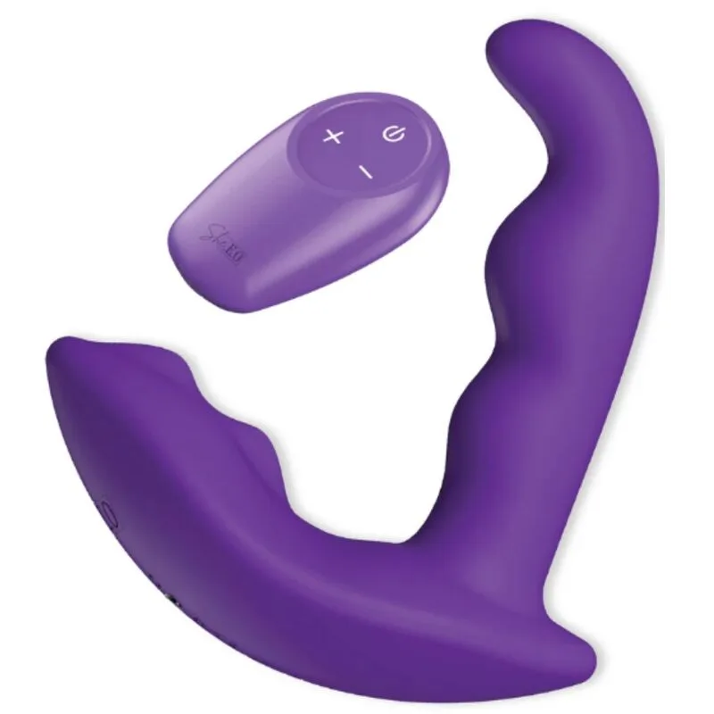 She.e.o - Rotating & Vibrating Anal Stimulator with Wireless Remote Control - Purple