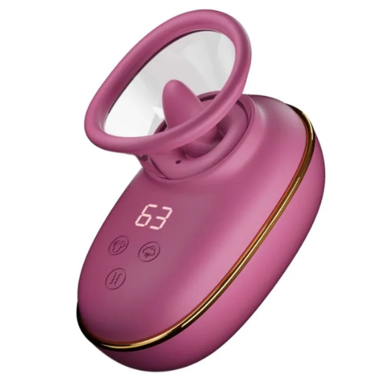 She.e.o - Automatisk Klitorisstimuleringspump med Slickande Sensation (Lila)