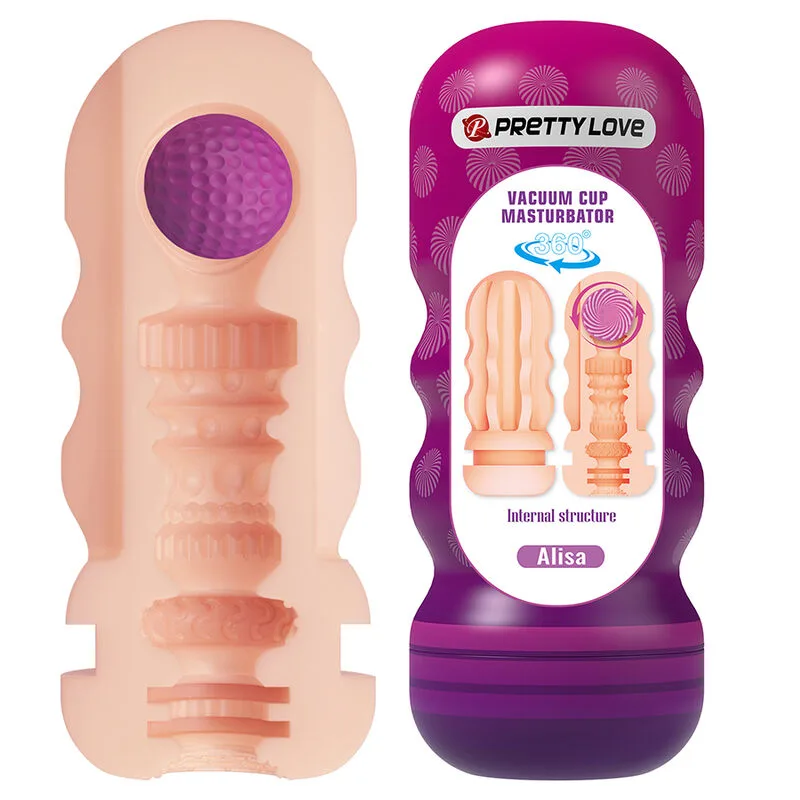 Pretty Love - Realistisk Vaginal Onanileksak med Sugkopp och Interna Stimuleringstexturer
