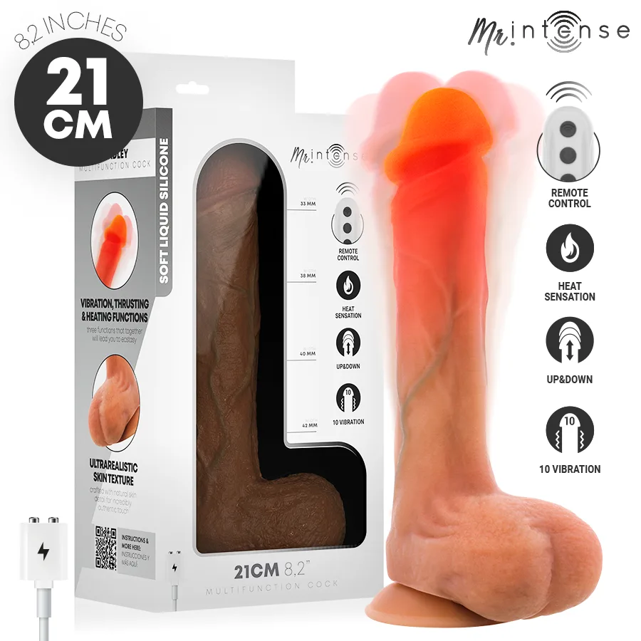 Mr Intense Bradley Realistisk Vibrerande Stötande Uppvärmd Dildo med Fjärrkontroll