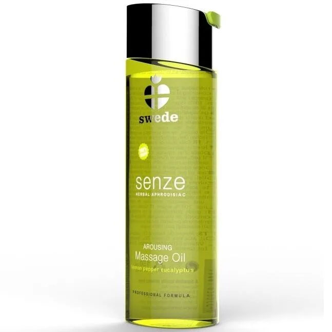 Swede - Örtbaserad Afrodisiakum Arousing Massageolja | Citron, Peppar & Eukalyptus | 75 ml
