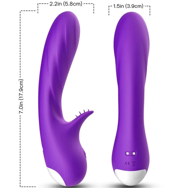 Armony Romance Dual Stimulation Vibrator with Clitoral Stimulator – Purple