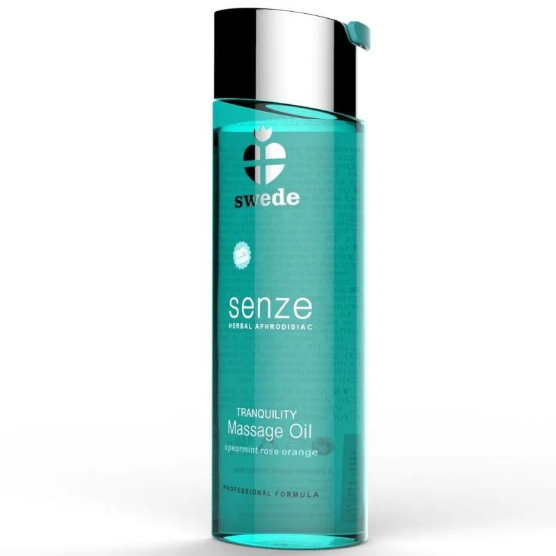 Swede - Örtafrodisiakum Massageolja Tranquility | Grönmynta, Ros & Apelsin | 150 ml