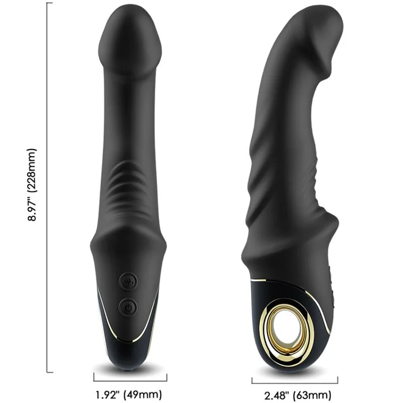 Armony - Joyblade Dual-Motor Vibrating & Rotating Dildo | 9 Modes | Waterproof | USB Rechargeable | Black