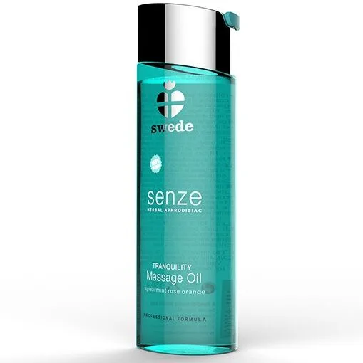 Swede - Örtbaserad Afrodisiakum Massageolja Tranquility | Grönmynta, Ros & Apelsin | 75 ml