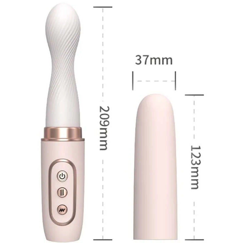 Armony - Dual-Function Vibrating & Automatic Telescopic Stimulator in Yellow