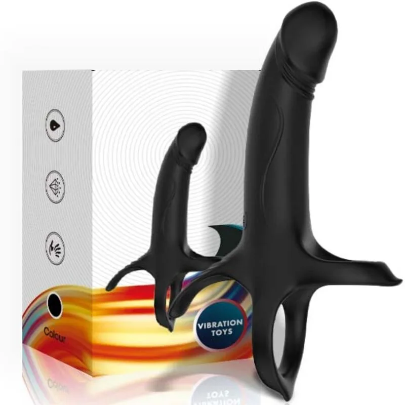 Armony - Vibrerande Penisring med Dildobilagor i Svart