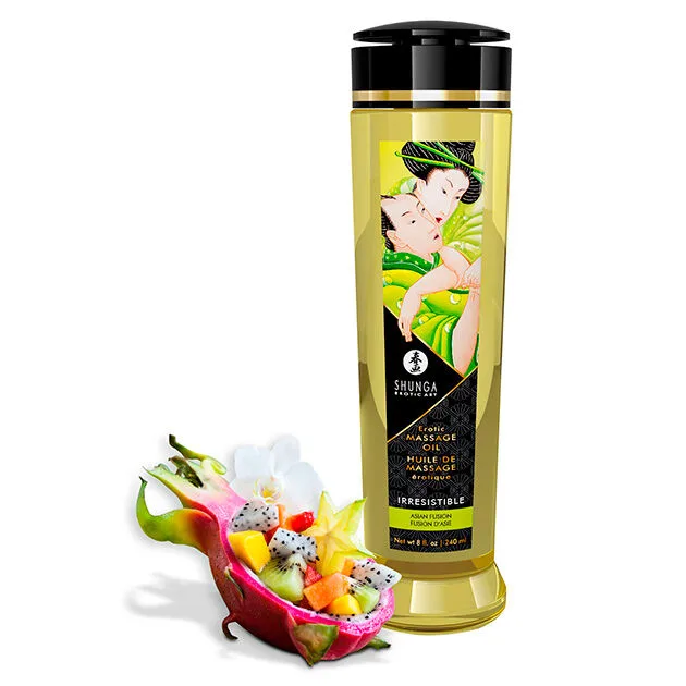 Shunga Irresistible Erotisk Massageolja – 240ml Sinnlig Botanisk Blend