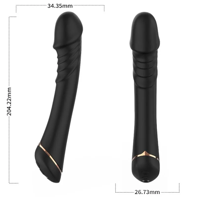 Armony Silikon Dildo Vibrator – 9 Vibrationsmönster | Svart