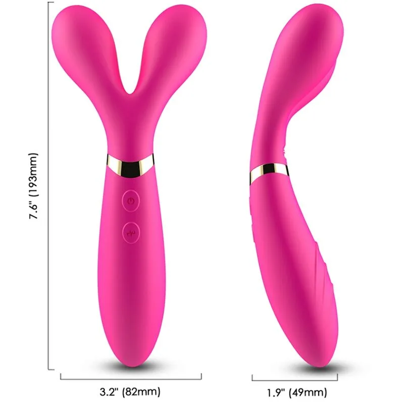 Armony Y-Wand Dubbelhovad Massager & Vibrator – Fuchsia