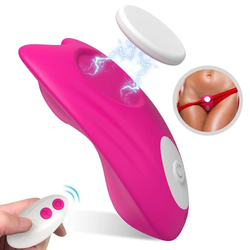 Armony - Butterfly Wearable Panty Vibrator with Remote Control - Pink