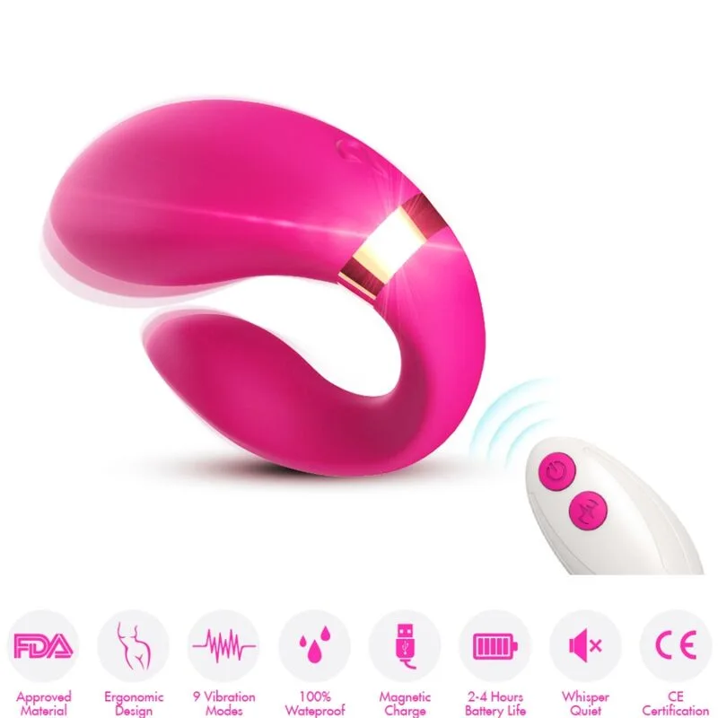 Armony Crescent Parvibratorr med Fjärrkontroll – Fuchsia